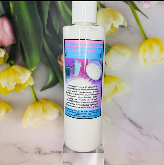 Baby smiles body lotion