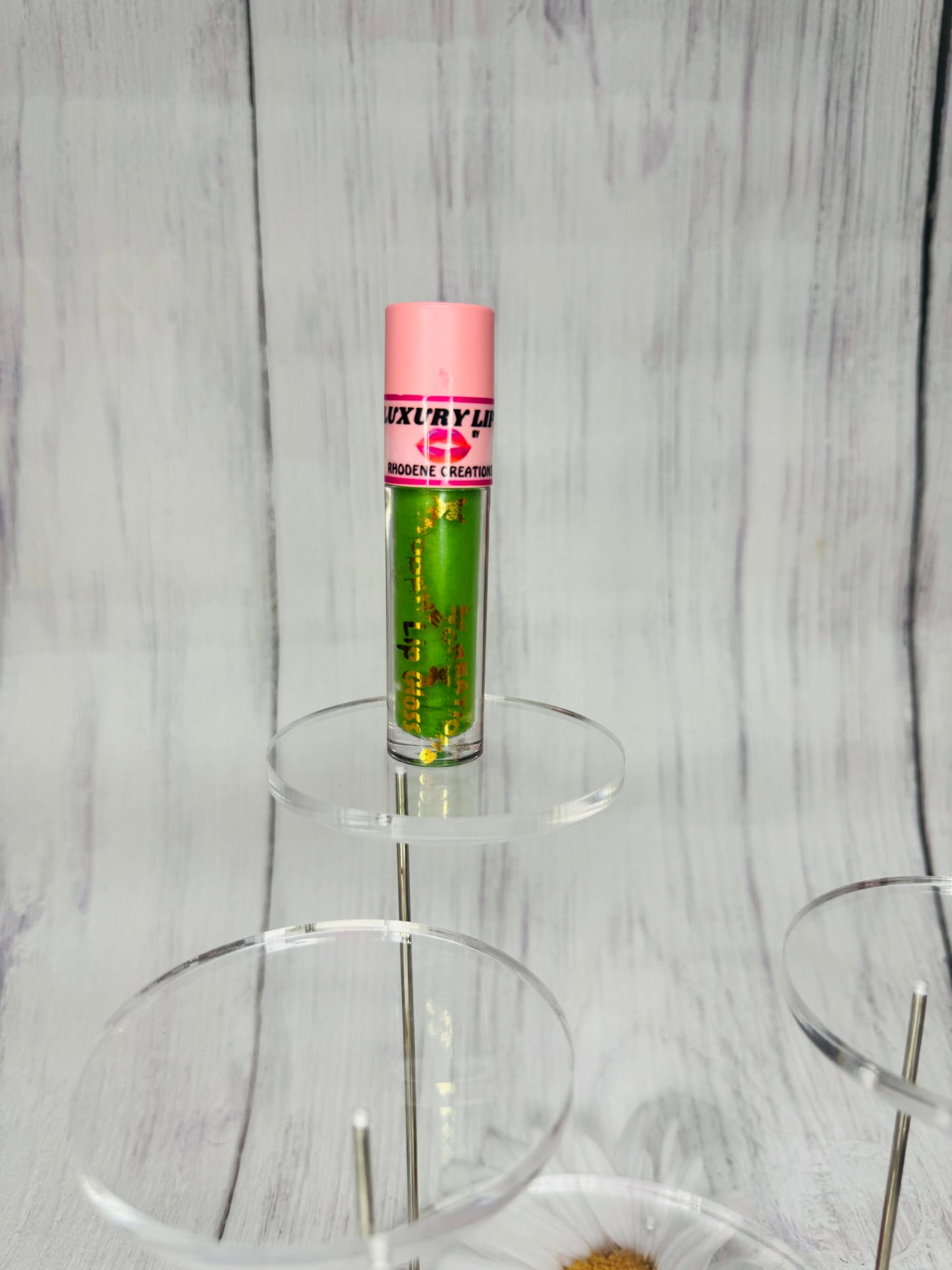 Green apple color changing lip gloss