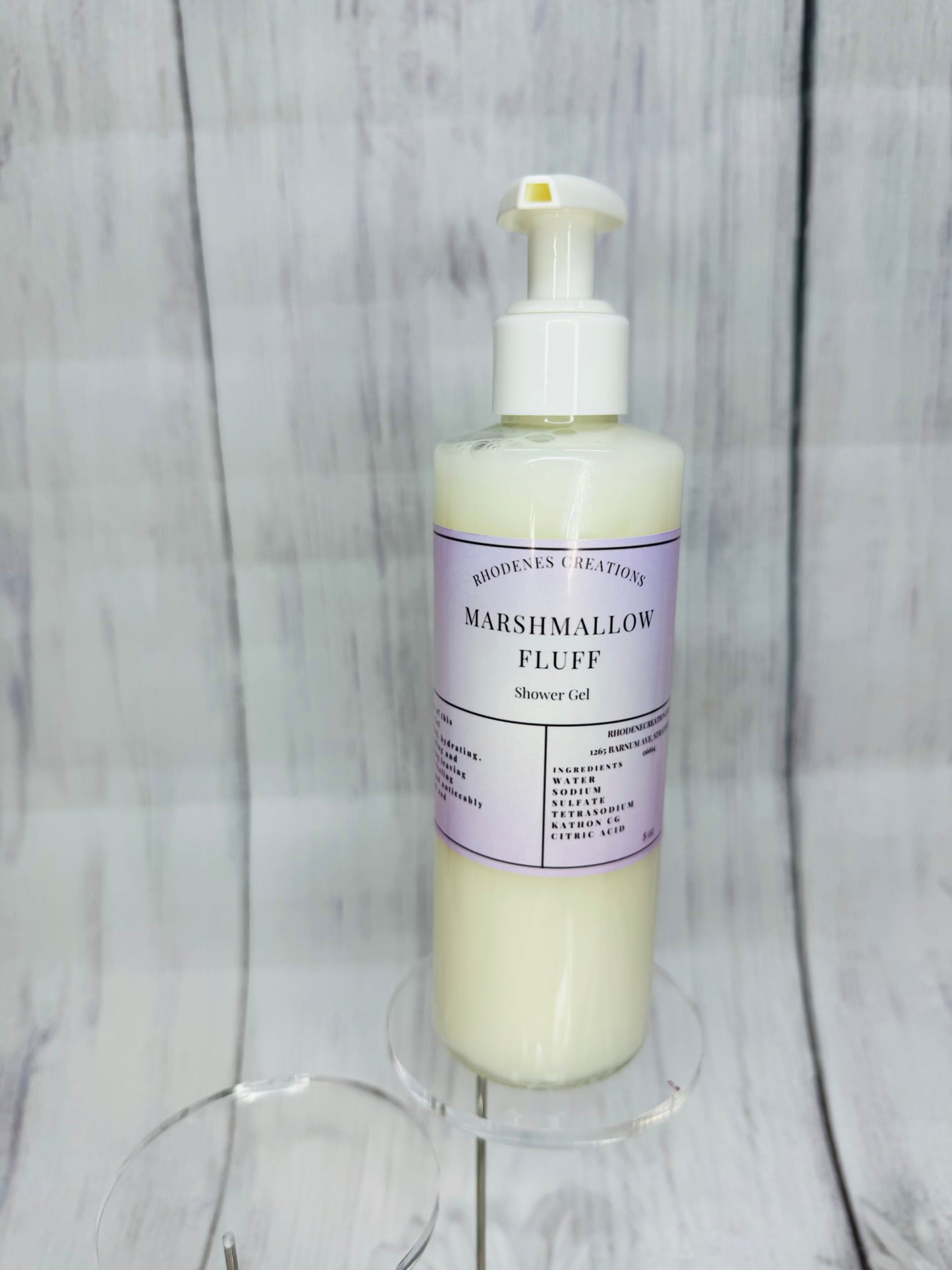 Marshmallow fluff shower gel