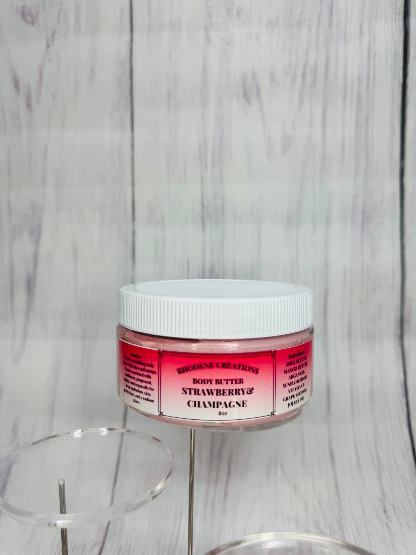 Strawberry & champagne body butter