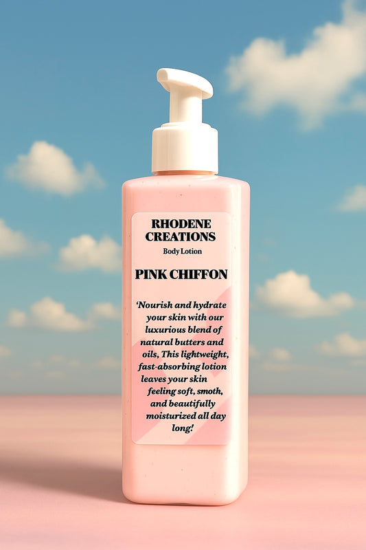 Pink chiffon body lotion