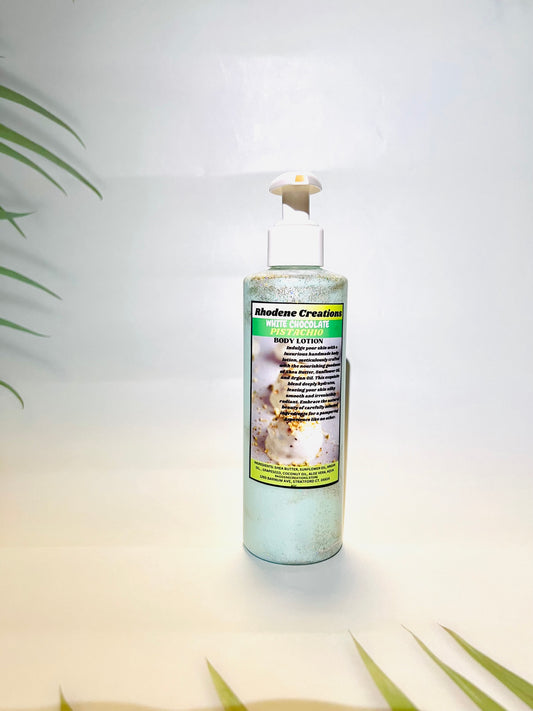 White chocolate pistachio body lotion