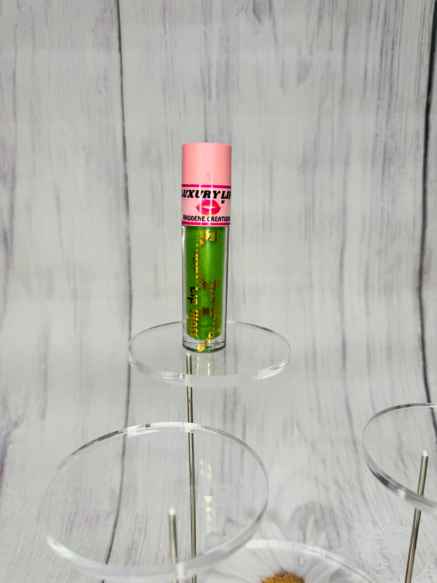 Green apple color changing lip gloss