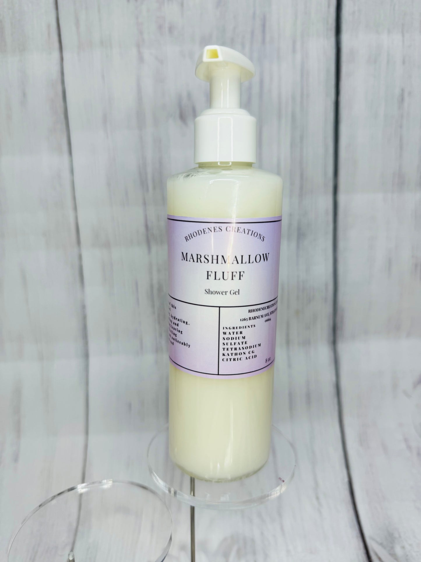 Marshmallow fluff shower gel