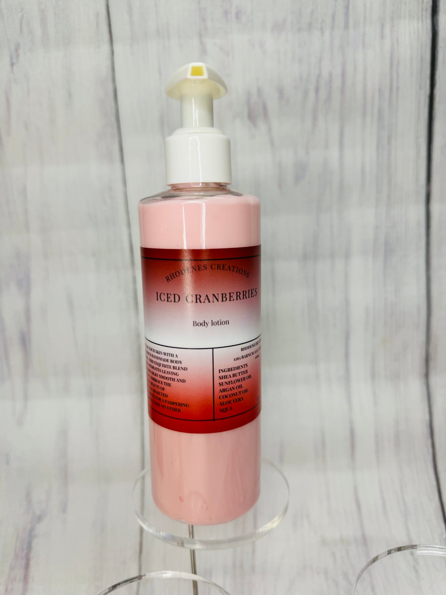 Ice cranberry body lotion
