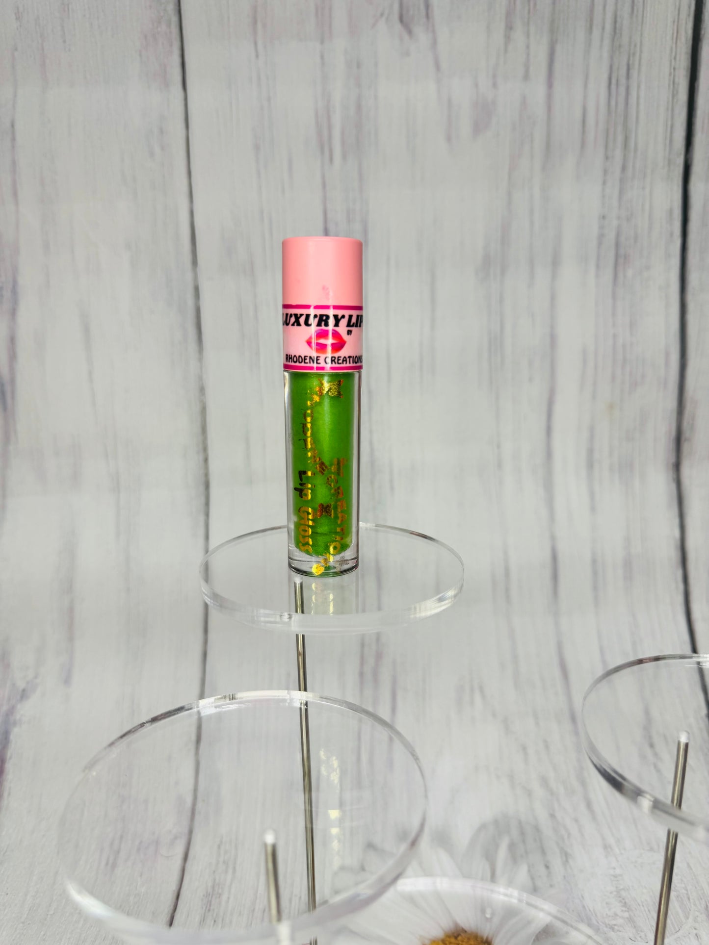 Green apple color changing lip gloss