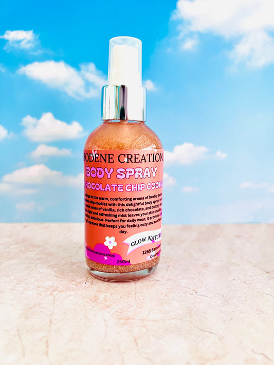 Chocolate chip cookie body spray