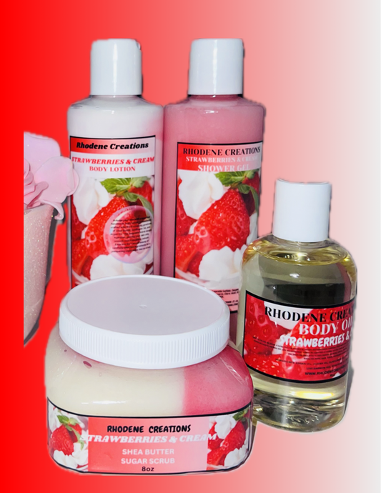 Strawberries and cream bundle