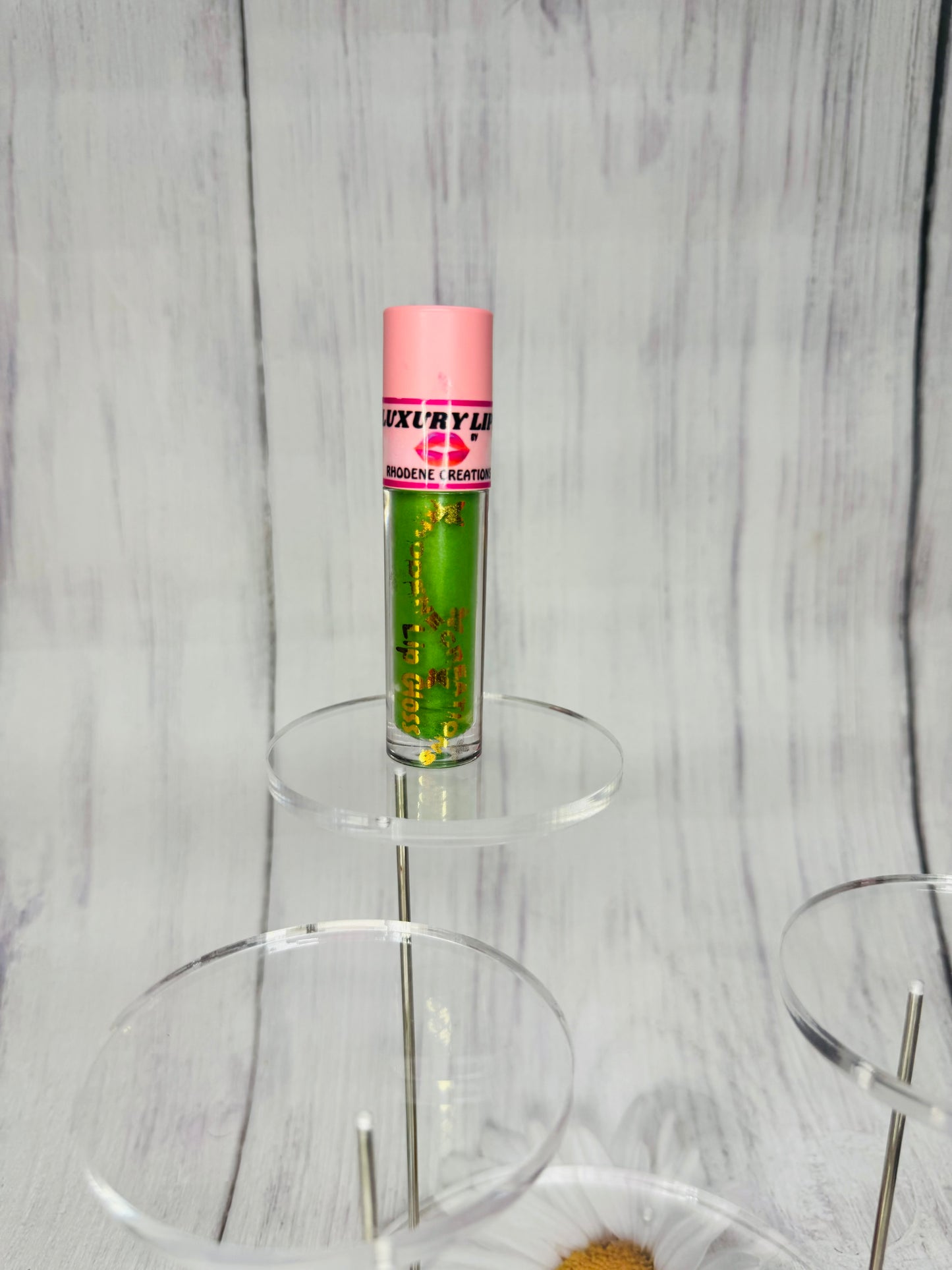 Green apple color changing lip gloss