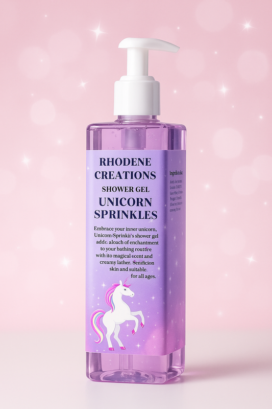 Unicorn sprinkles shower gel