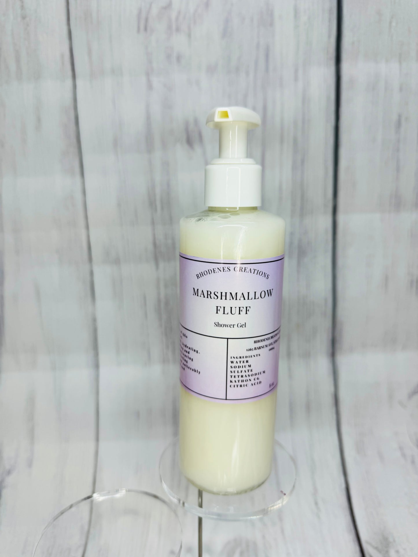 Marshmallow fluff shower gel