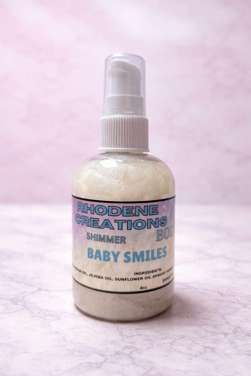 Baby smiles body oil