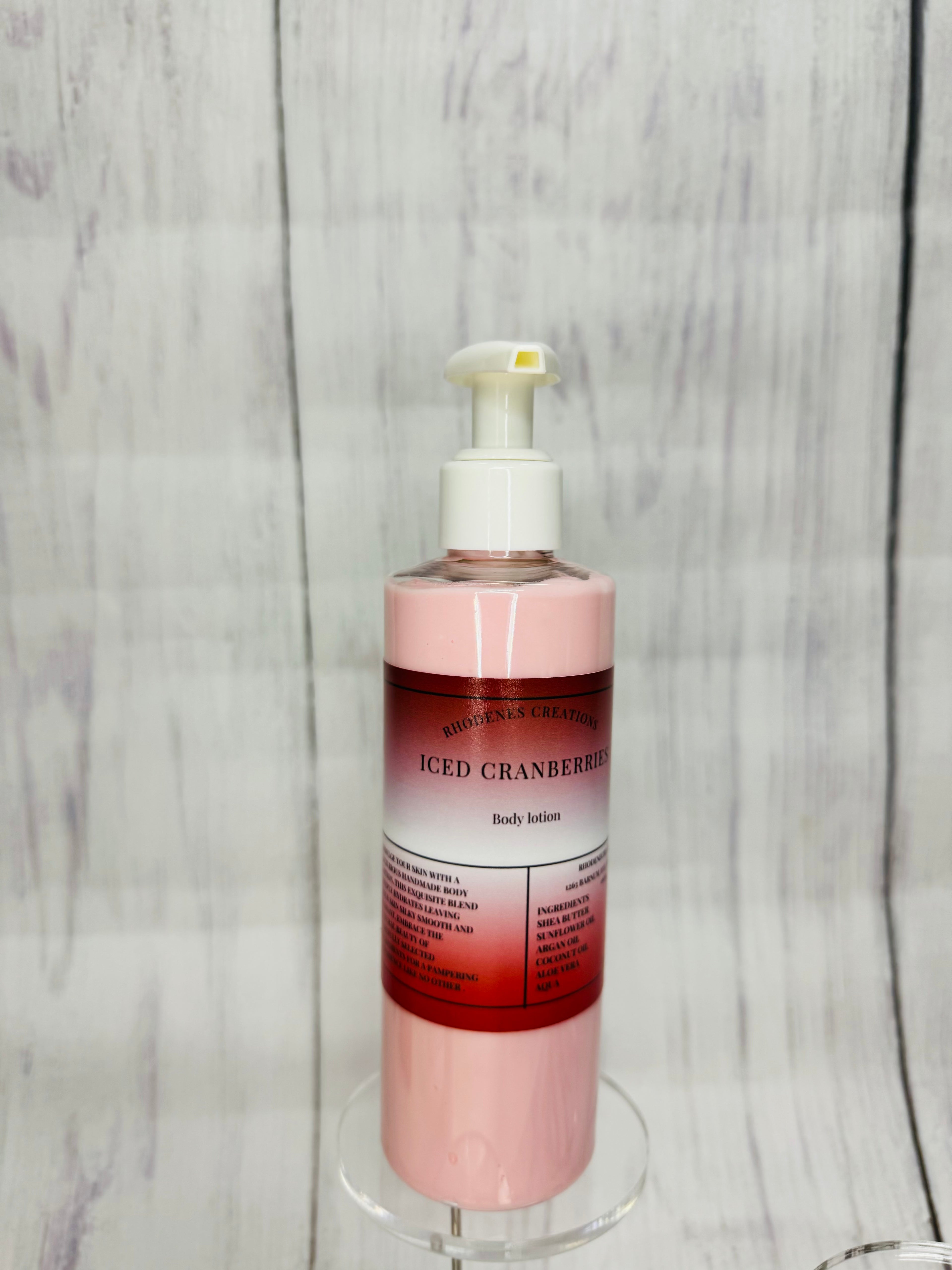 Ice cranberry body lotion