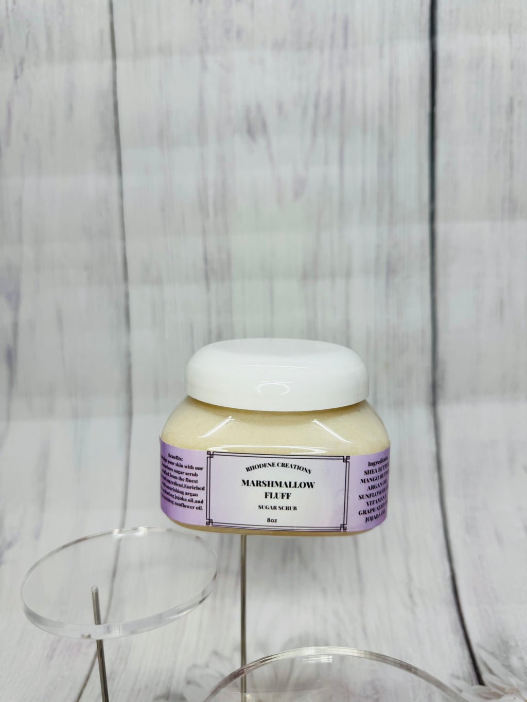 Marshmallow fluff body scrub
