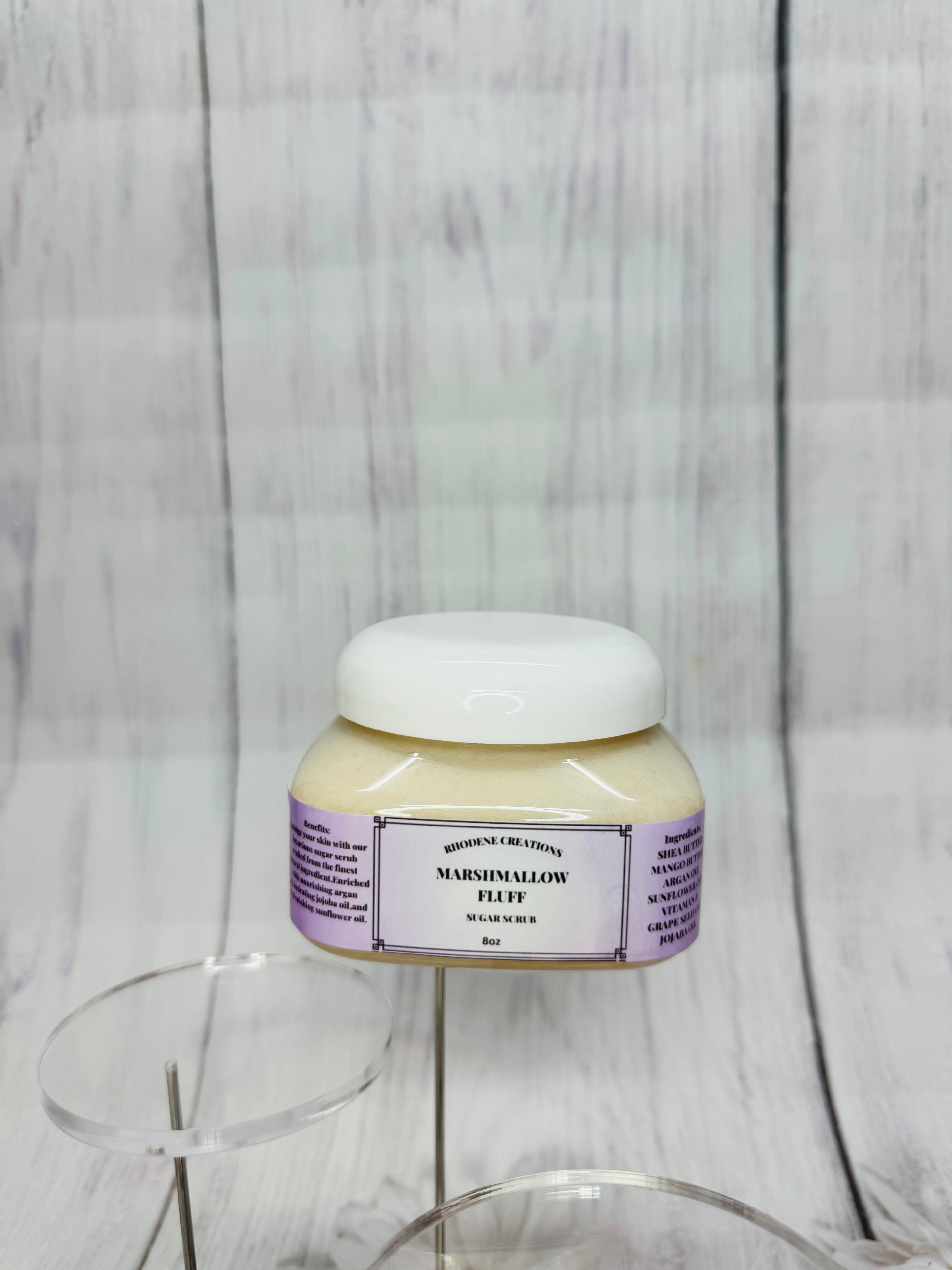 Marshmallow fluff body scrub