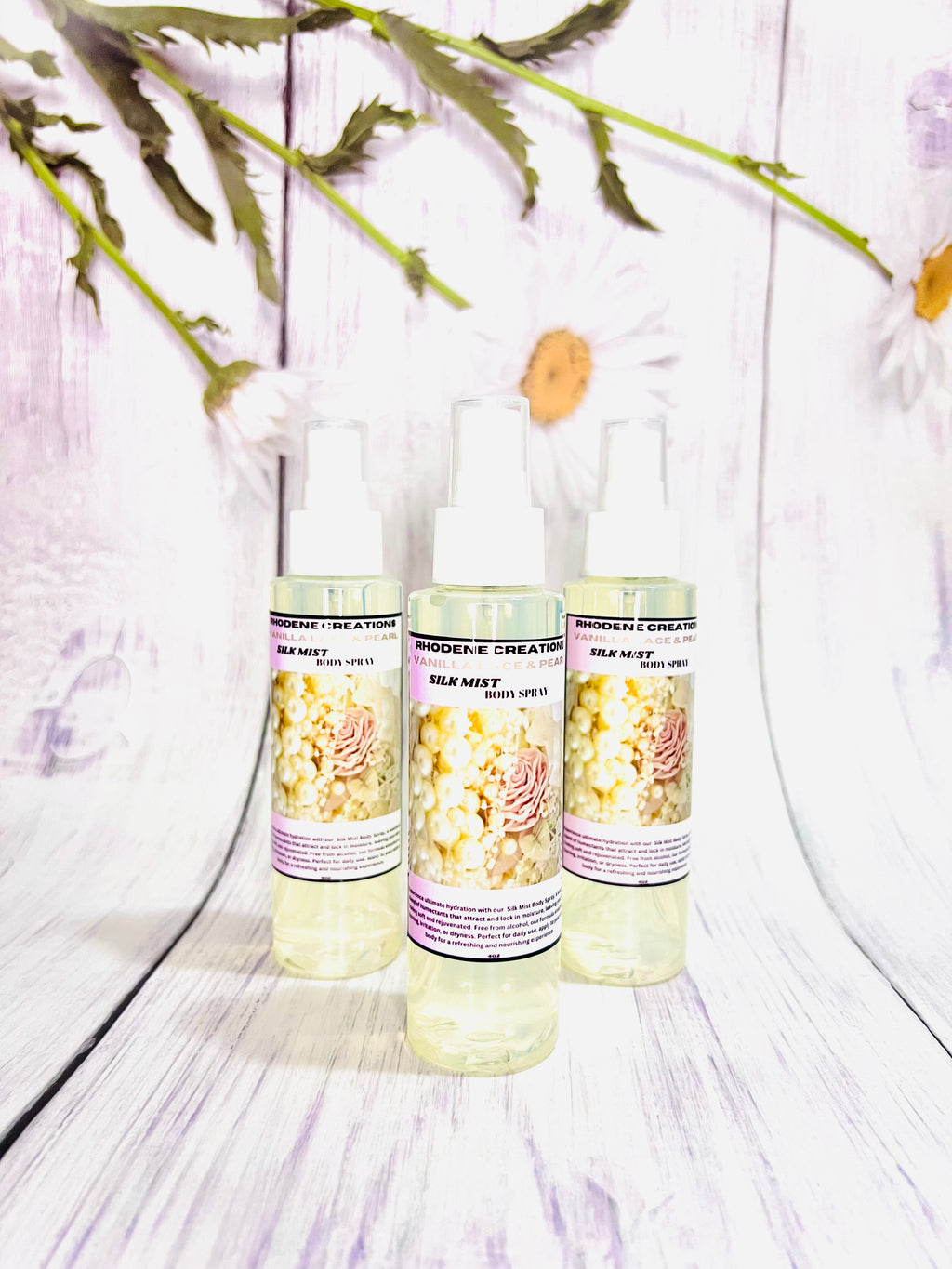 Vanilla lace and pearl body mist