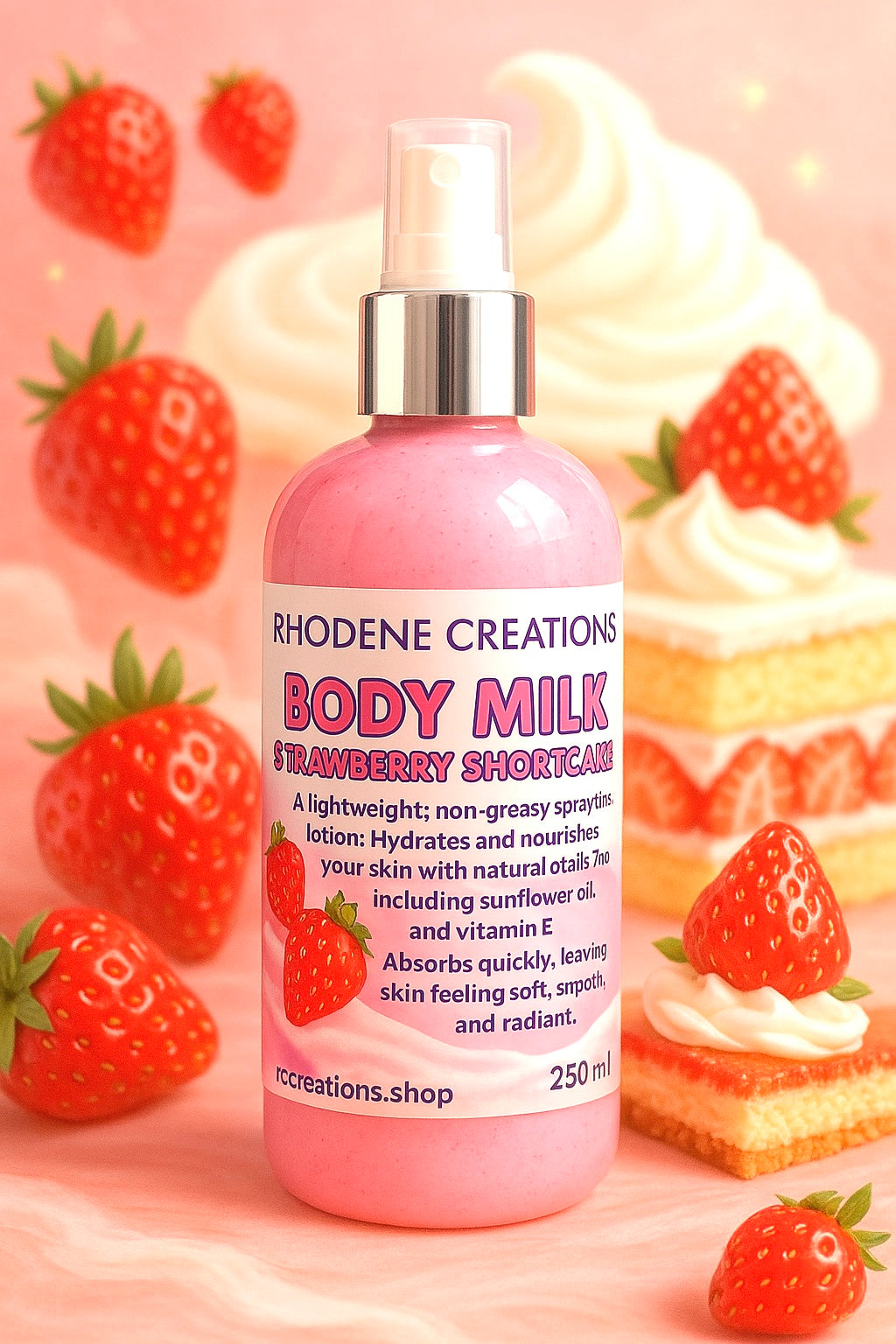 Strawberry shortcake body milk