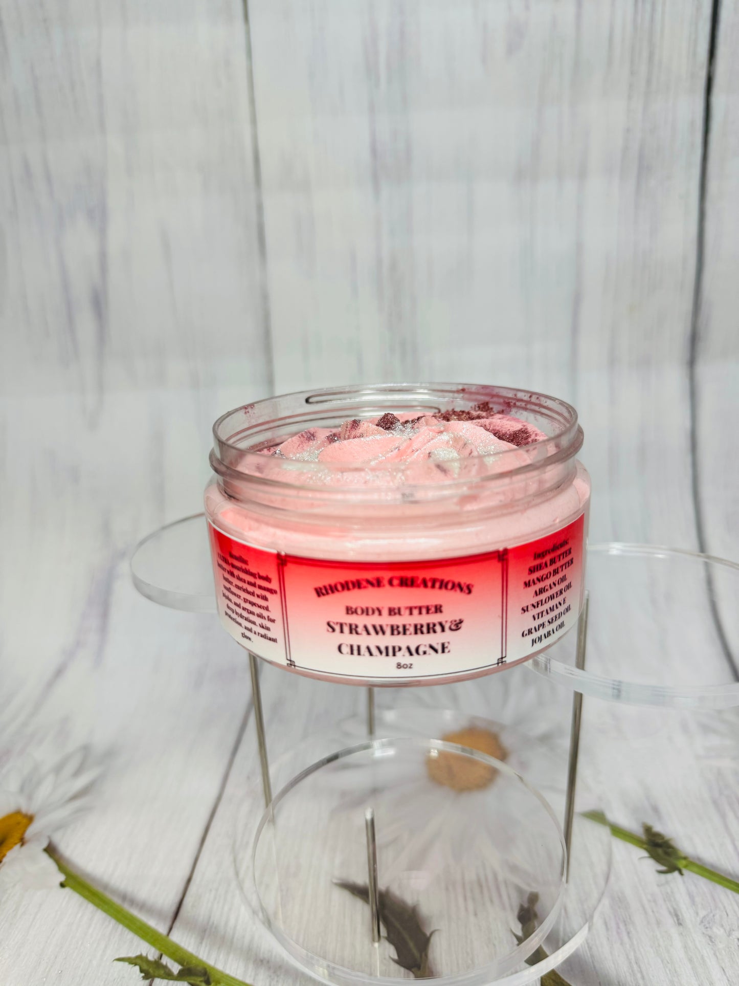 Strawberry & champagne body butter