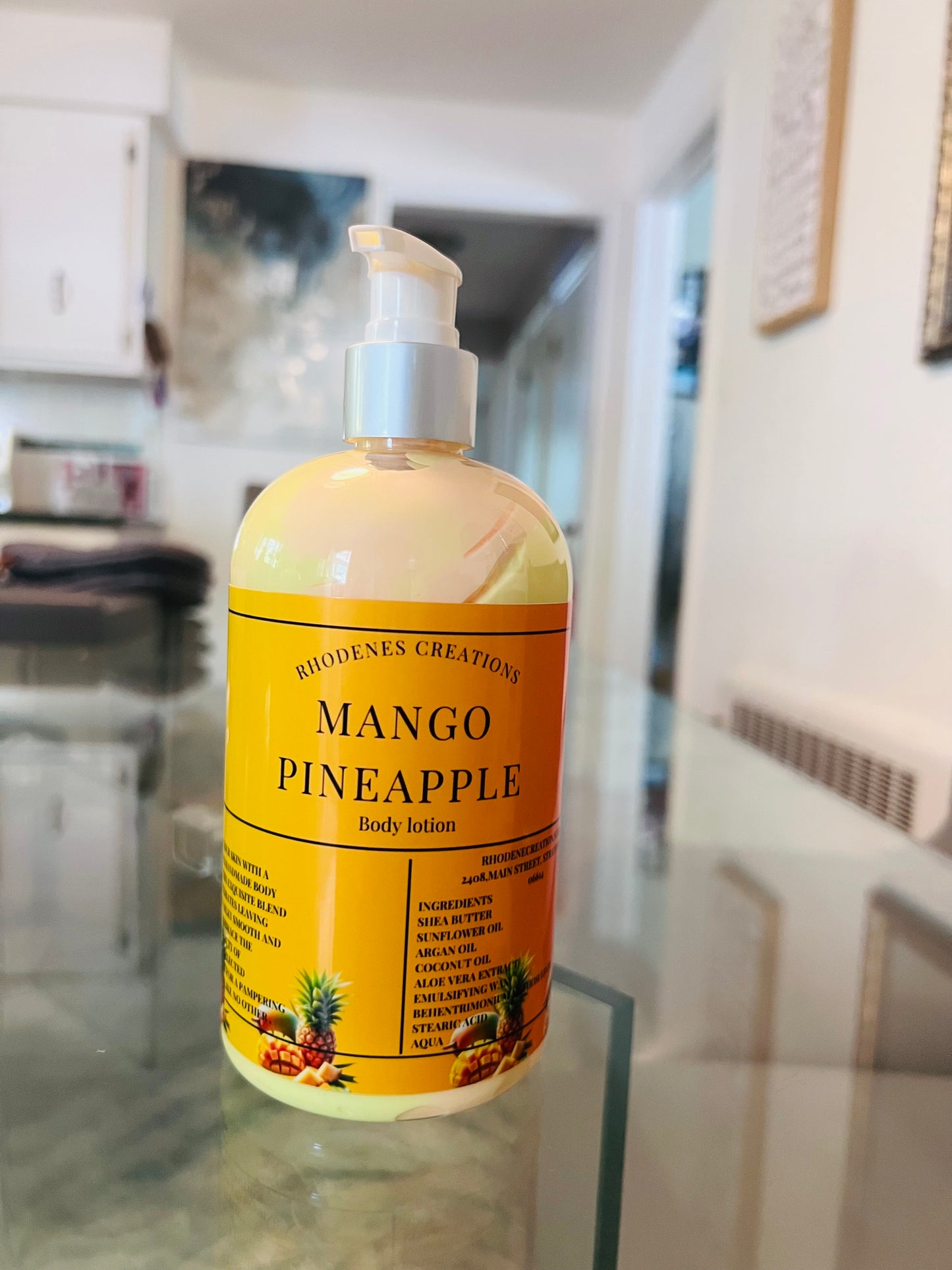 Mango pineapple body lotion (16oz)