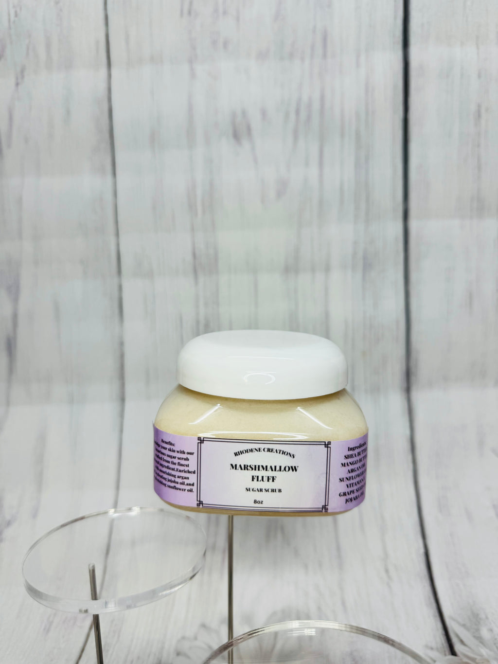Marshmallow fluff body scrub