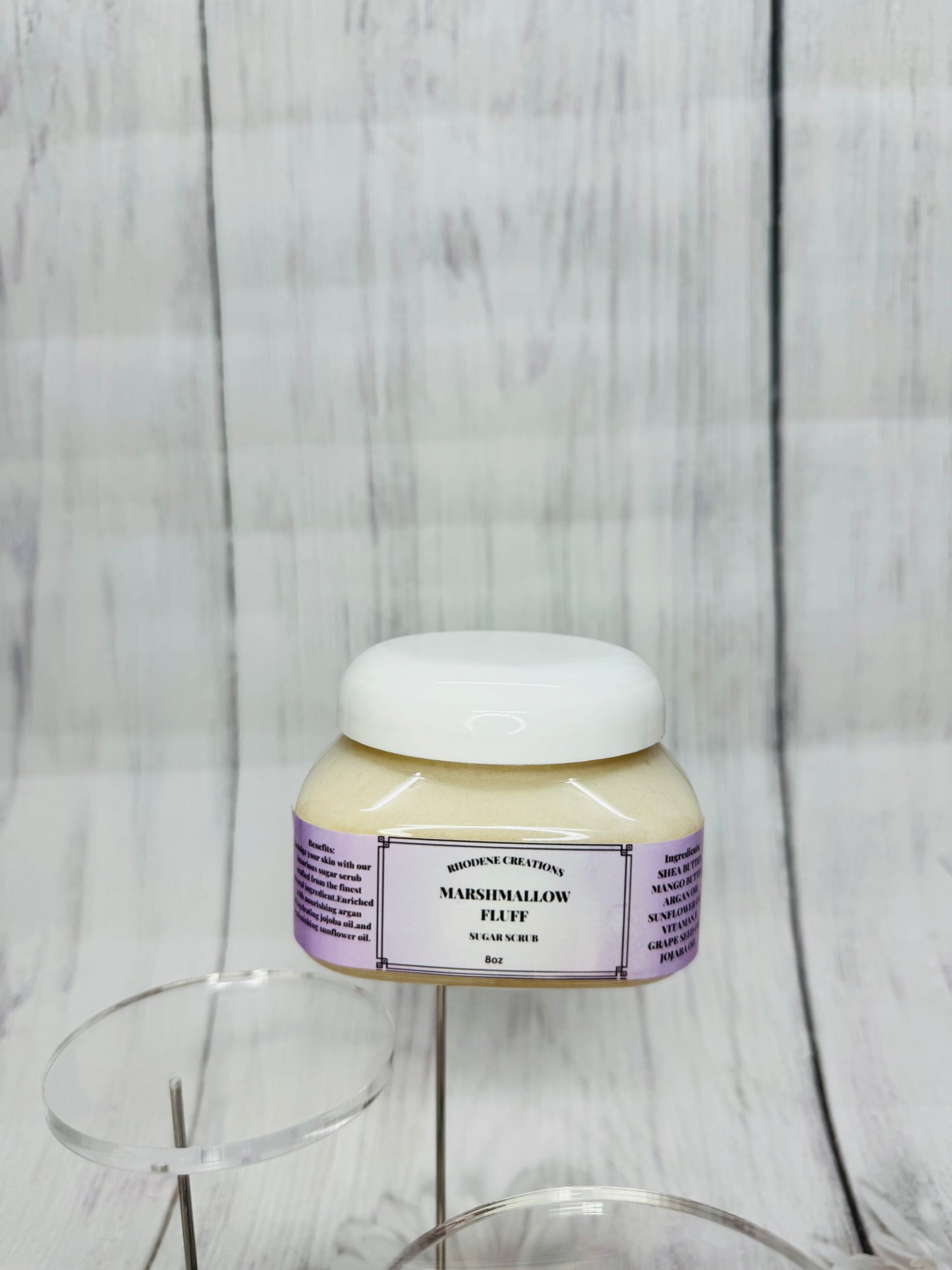 Marshmallow fluff body scrub