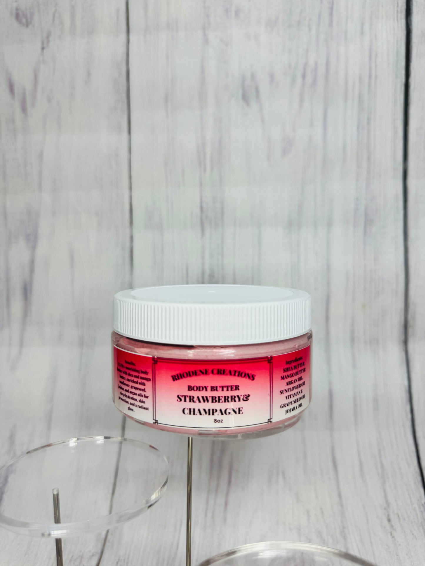 Strawberry & champagne body butter