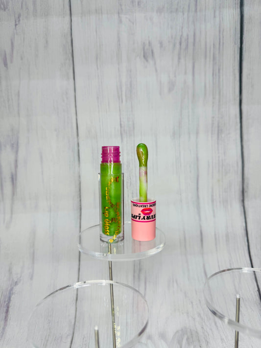 Green apple color changing lip gloss