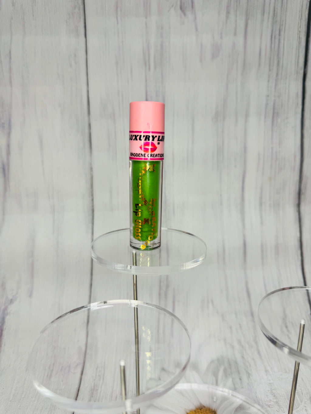 Green apple color changing lip gloss