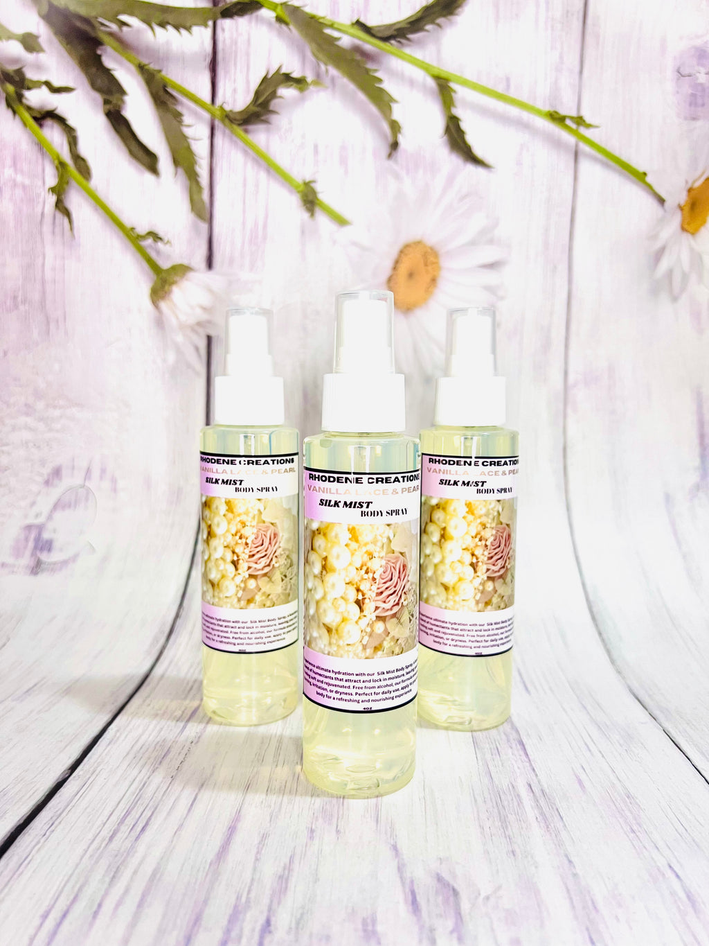 Vanilla lace and pearl body mist