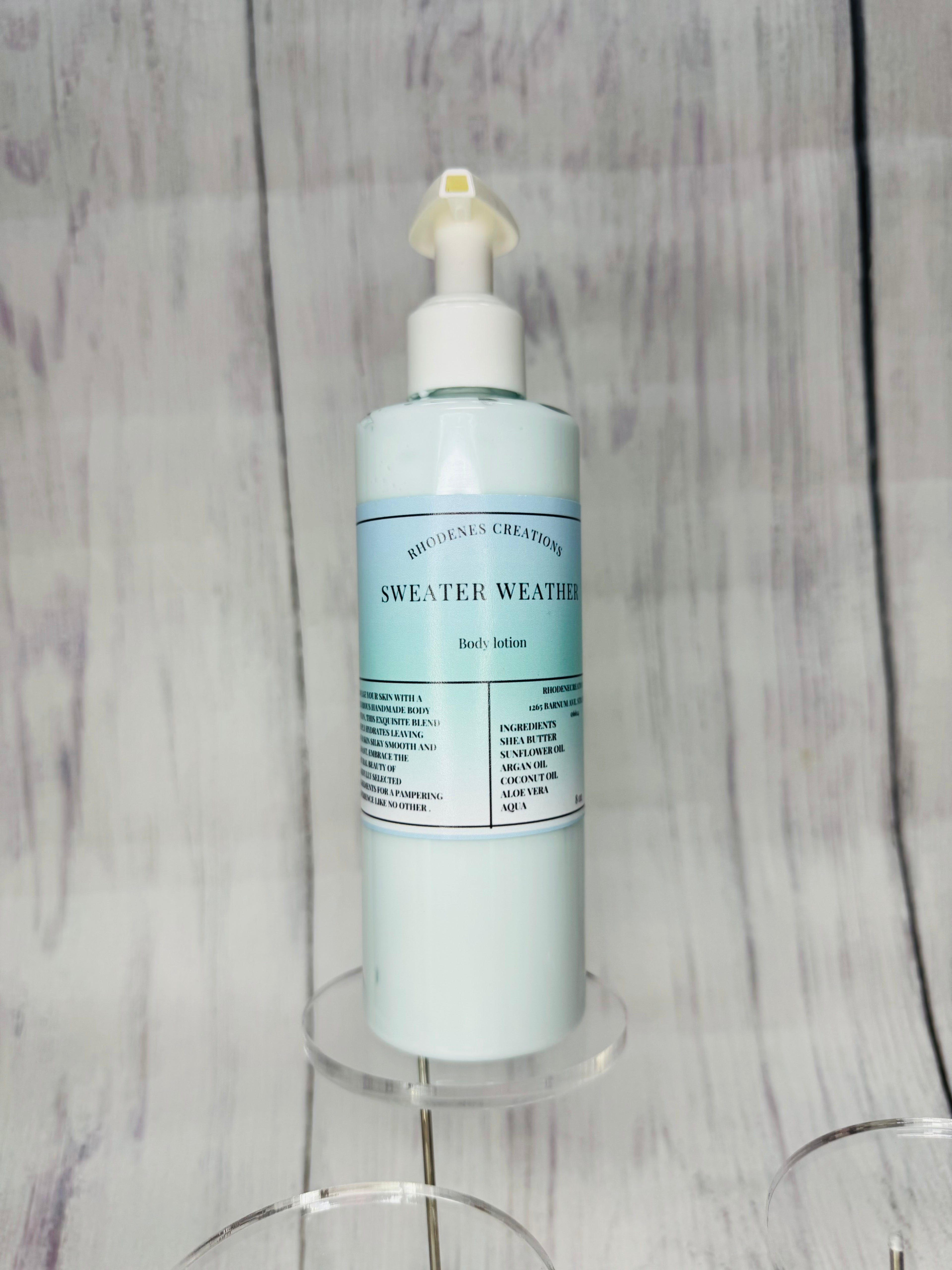 Sweater weather body lotion