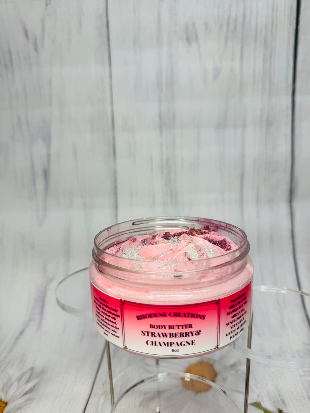 Strawberry & champagne body butter