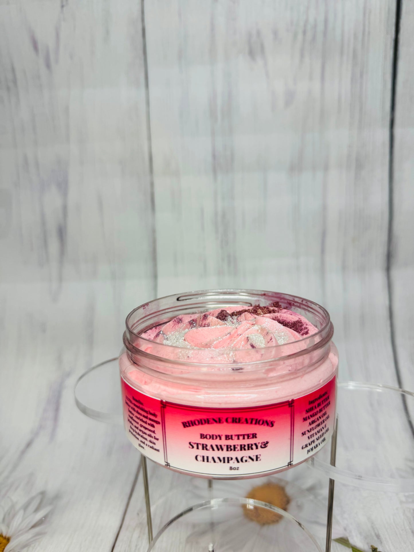 Strawberry & champagne body butter