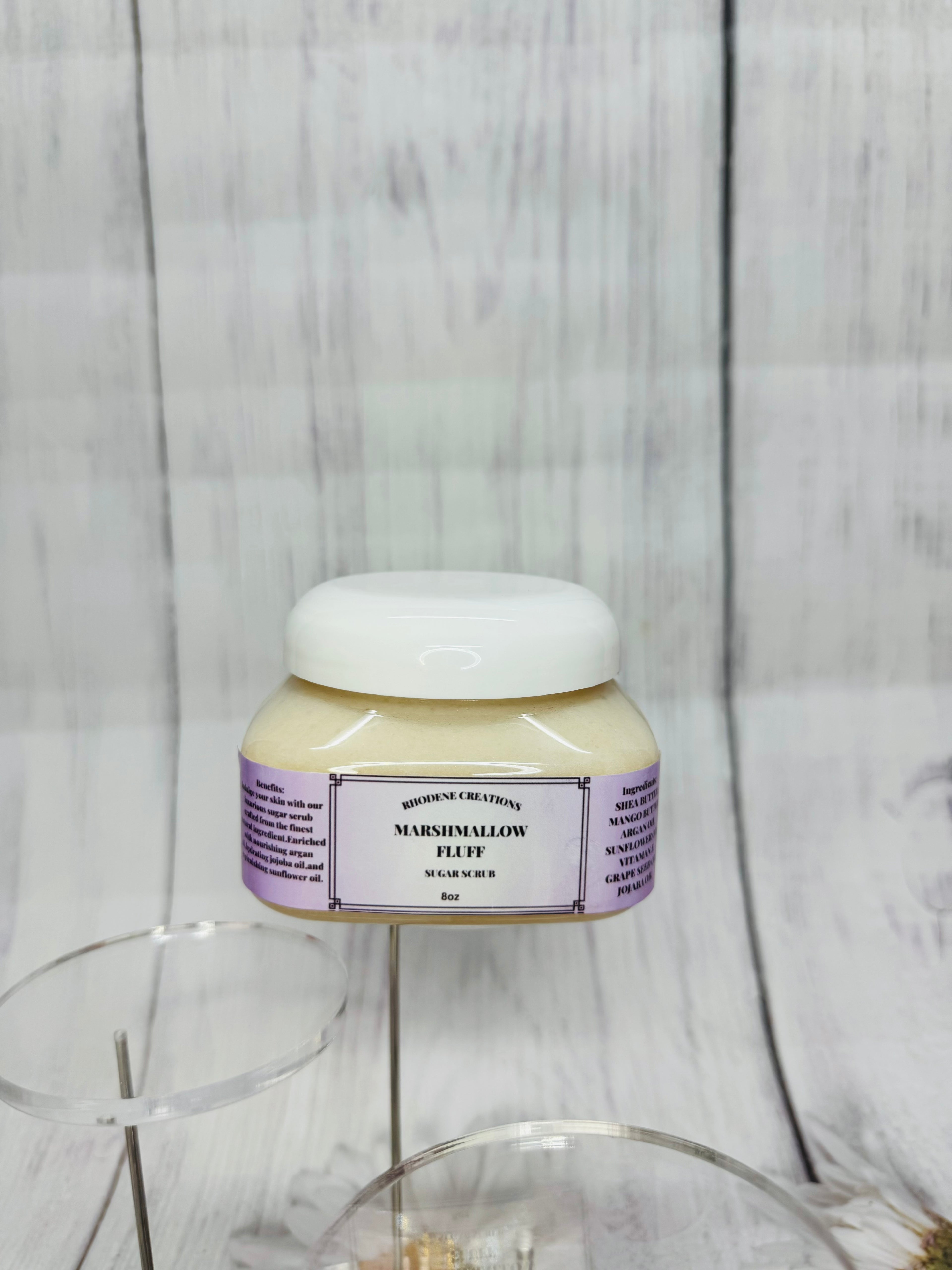 Marshmallow fluff body scrub