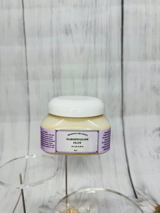 Marshmallow fluff body scrub