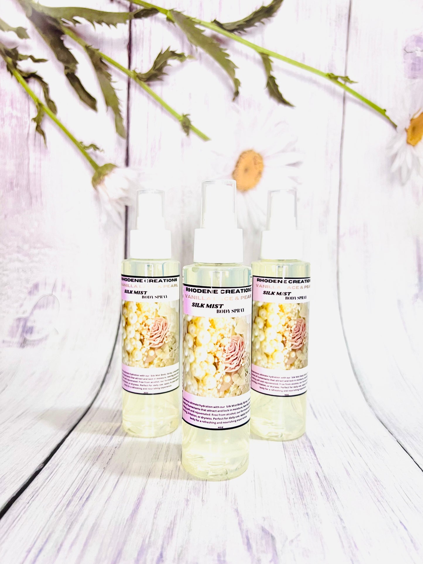 Vanilla lace and pearl body mist