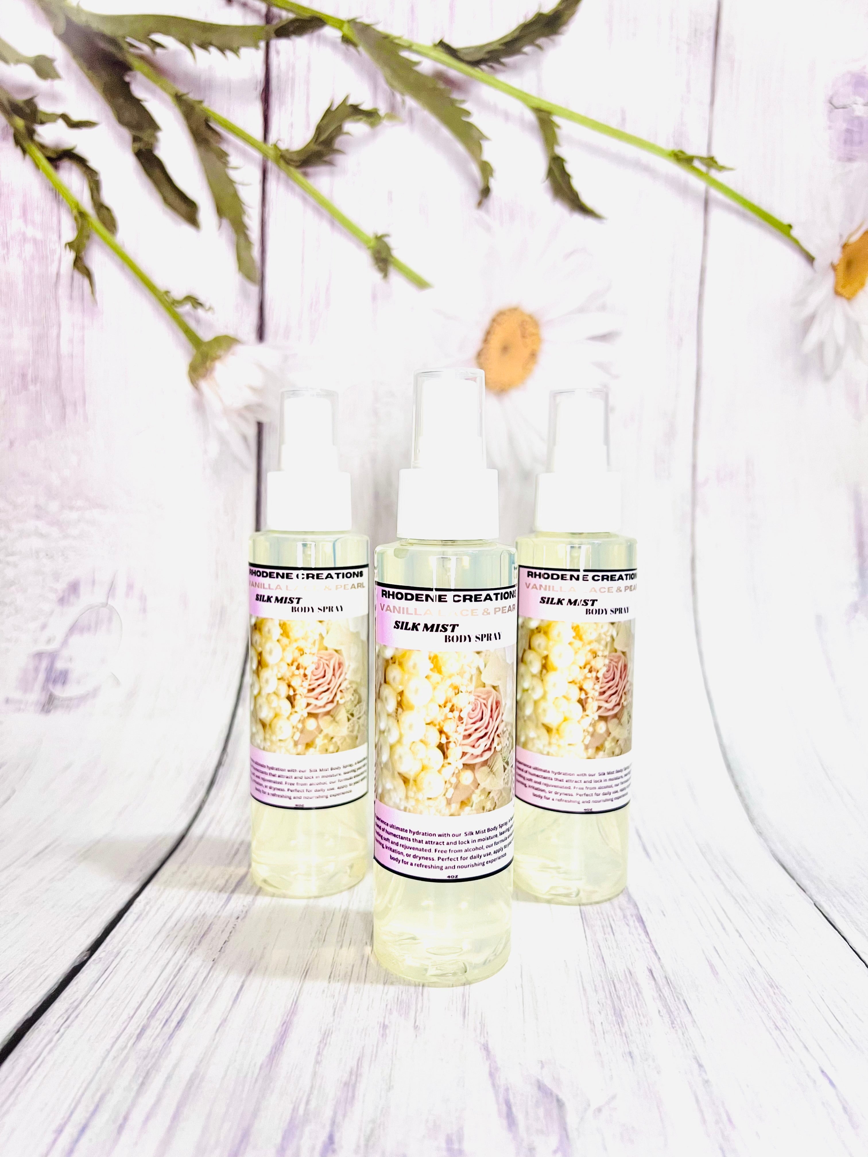 Vanilla lace and pearl body mist